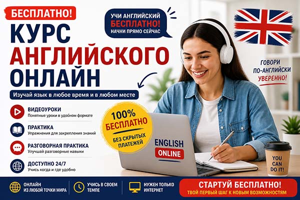 Курс английского онлайн бесплатно